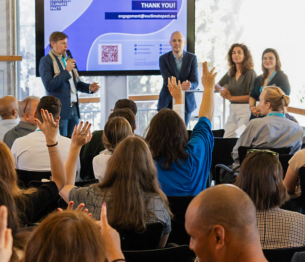 Scene from a workshop at the Climate Alliance International Conference 2024