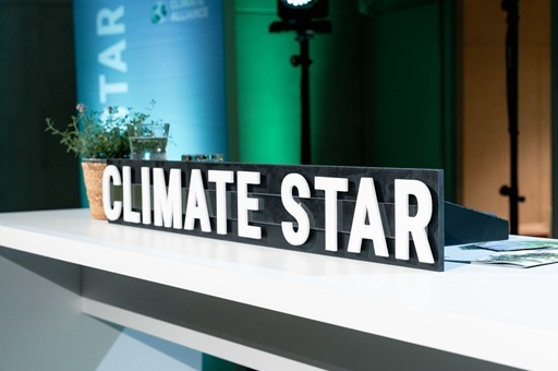 Climate Star sign on stage