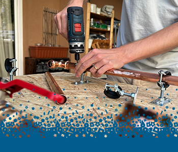 Demonstration of pipe insulation